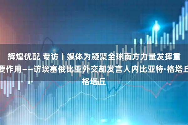 辉煌优配 专访丨媒体为凝聚全球南方力量发挥重要作用——访埃塞俄比亚外交部发言人内比亚特·格塔丘