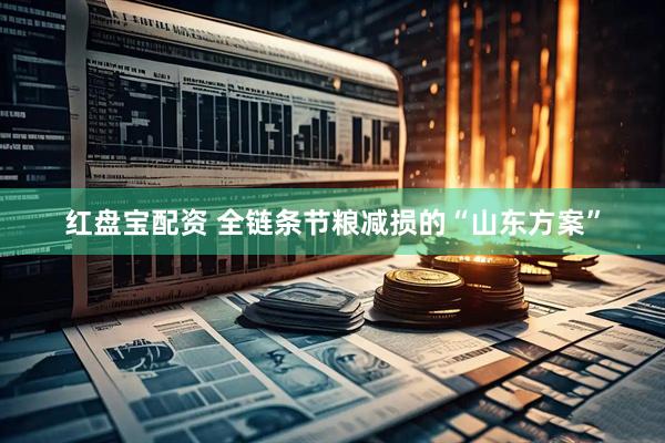 红盘宝配资 全链条节粮减损的“山东方案”